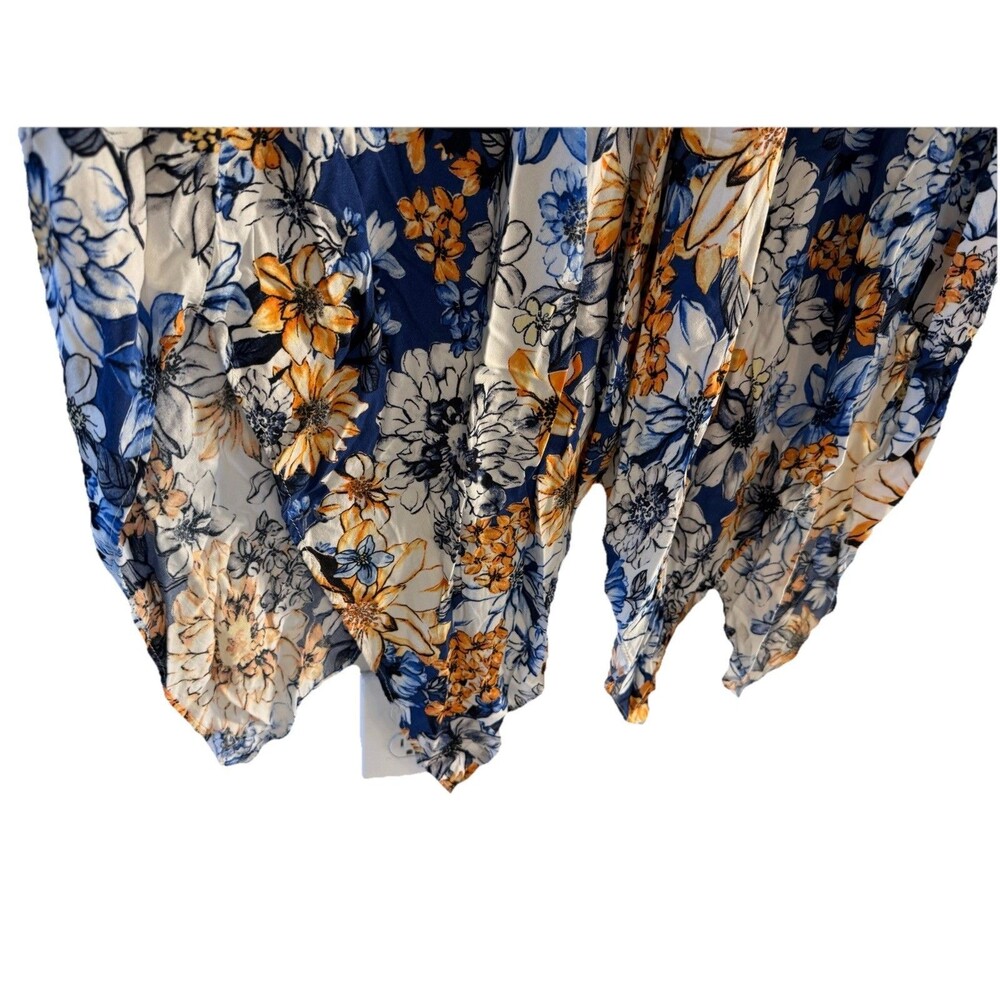 Label by 5 Twelve Women’s Floral Handkerchief Hem Dress Multicolor Sleeveless S - Picture 5 of 6